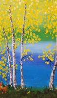 Cary's Art Party "Birch Trees in Spring" Thursday, June 8 at 5pm